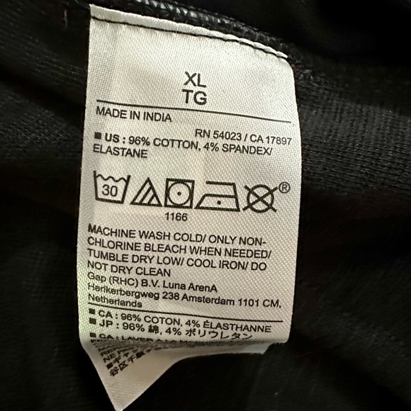 Black Banana Republic cropped criss-cross back short sleeve shirt, size XL, NWT - Picture 5 of 6